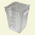 22qt Square Clear Container