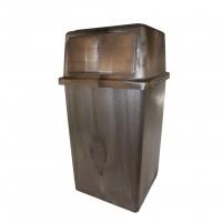 45 gallon Brown - Outdoor Trash Can