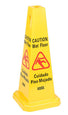 wet floor sign cone (multilingual)