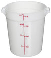 4qt Round White Container