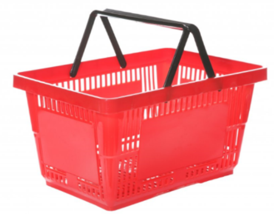 Hand Shopping Baskets Red