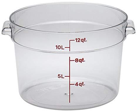 12qt Round Clear Container