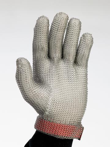 Stainless S-Mesh Glove With-Adj Gray Strap XS EA