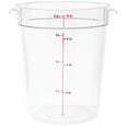 8qt Round Clear Container