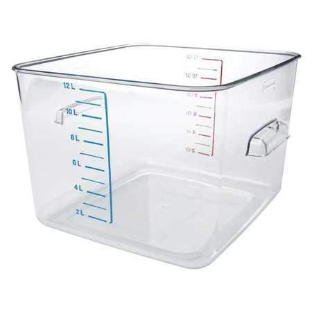 12qt Square Clear Container