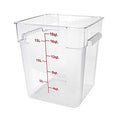 18qt Square Clear Container