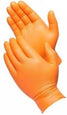 8Mil Orange Nitrile-Disp Glove PF Diamond Text 100/B XL