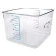 12qt Square Clear Container